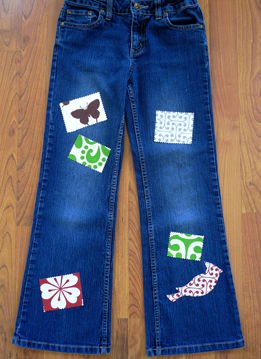 DIY Fashion Friday: Birdie’s Patch Jeans | Fairy Godmother Academy